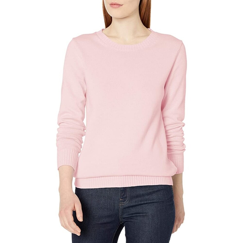 Amazon Essentials Pink Crewneck Sweater Sz L
